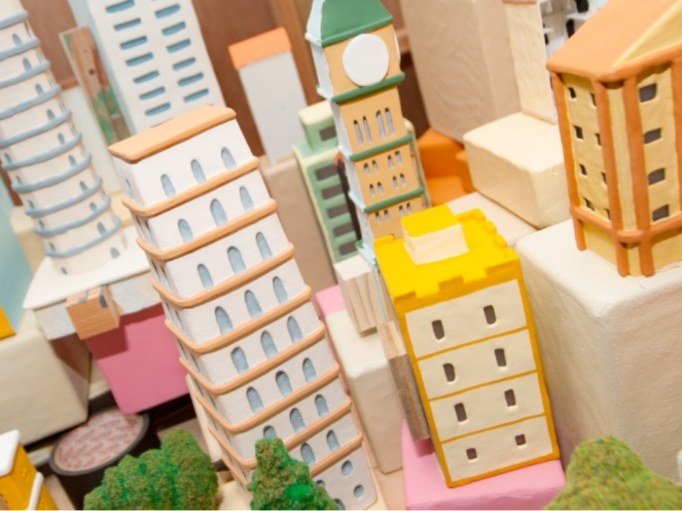 黏土手工匠人精心制作的黏土模型